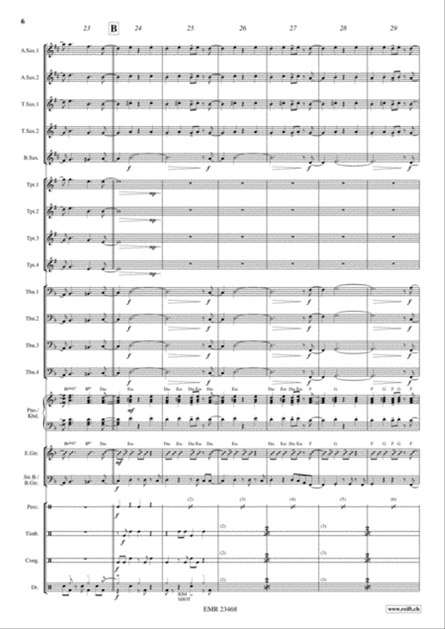 Starsky & Hutch Big Band scores gallery preview page 6
