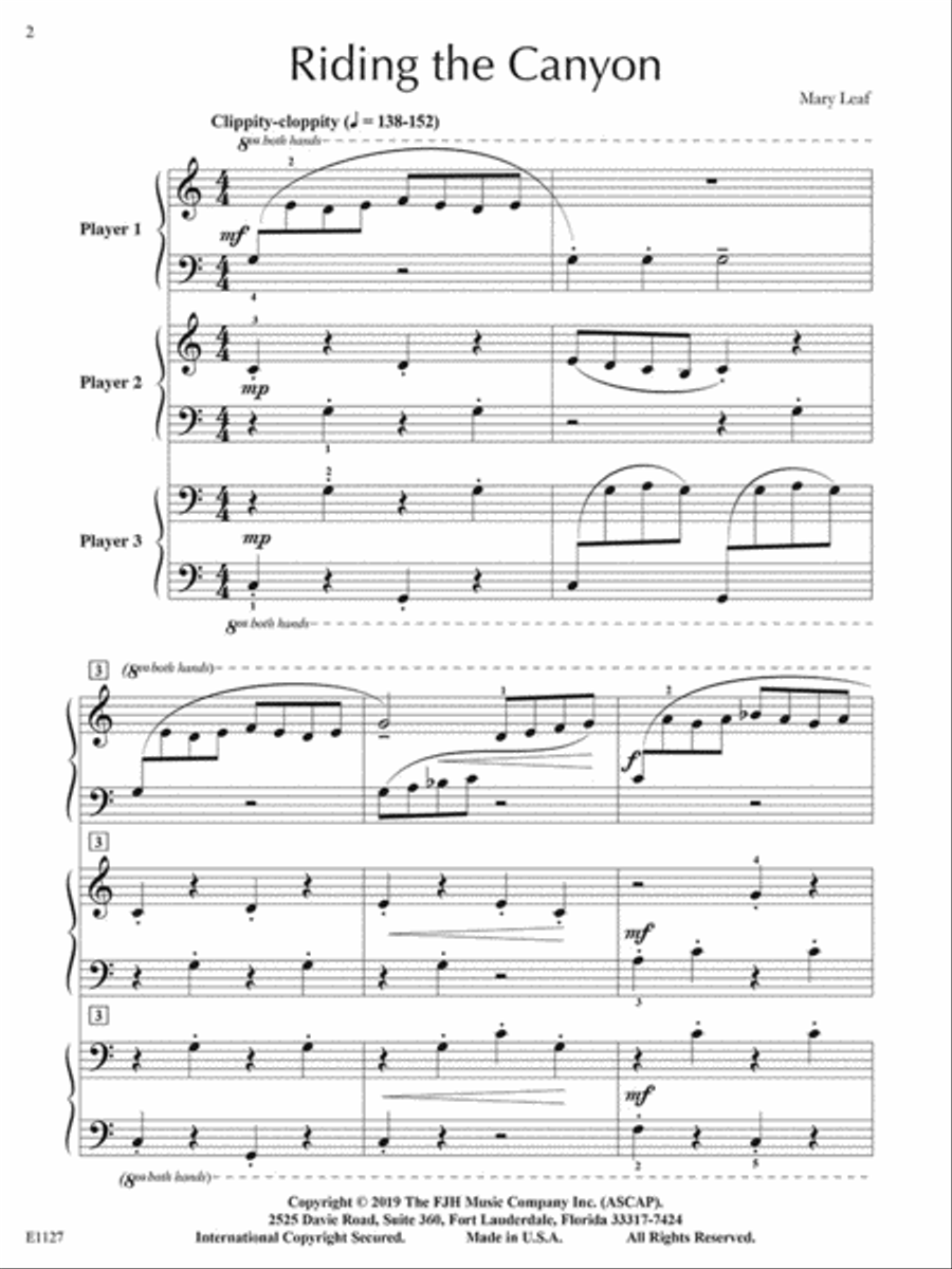 Riding the Canyon Small Ensemble scores gallery preview page 2