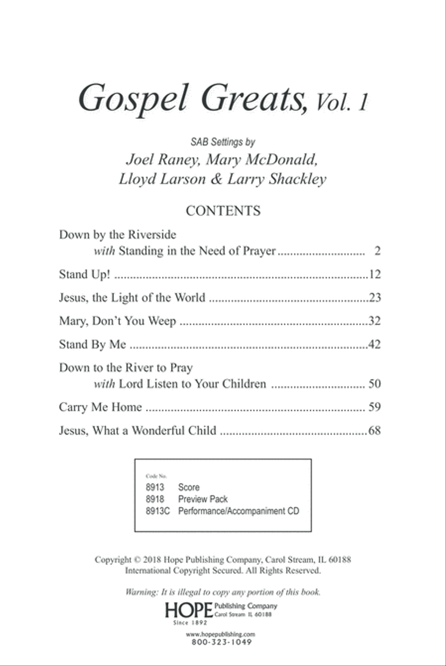 Gospel Great Gospel Great 3-Part scores gallery preview page 3