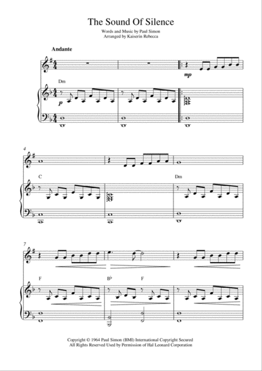 The Sound Of Silence The Sound Of Silence Tenor Saxophone scores gallery preview page 1