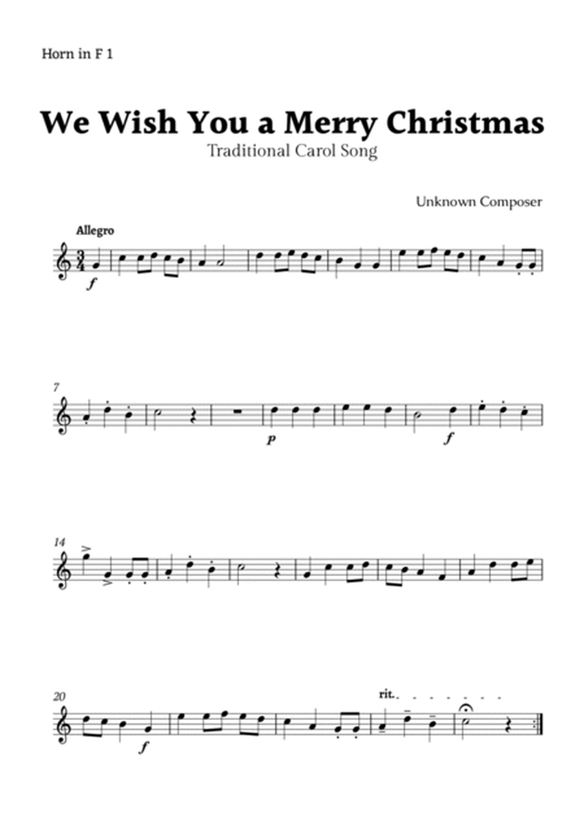 We Wish you a Merry Christmas for French Horn Trio image number null