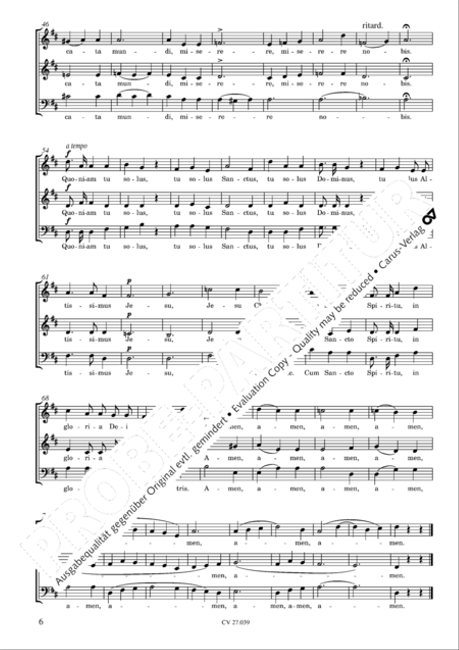 Missa a 3 3-Part scores gallery preview page 7