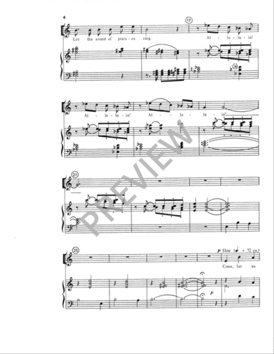 Come Today with Jubilant Singing Unison Choir scores gallery preview page 5