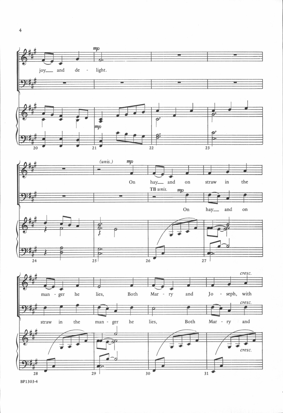 Come Hither, Ye Children 4-Part scores gallery preview page 4
