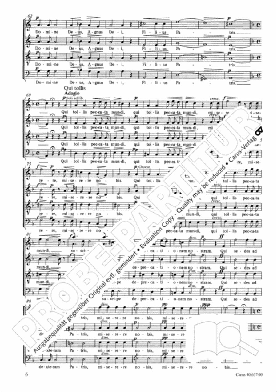 Messe breve no. 6 aux cathedrales 4-Part scores gallery preview page 7
