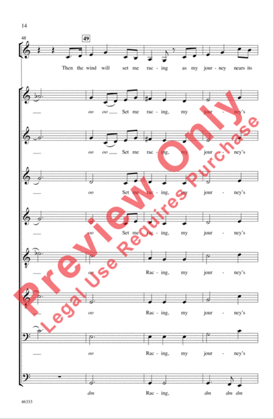 Homeward Bound 4-Part scores gallery preview page 14