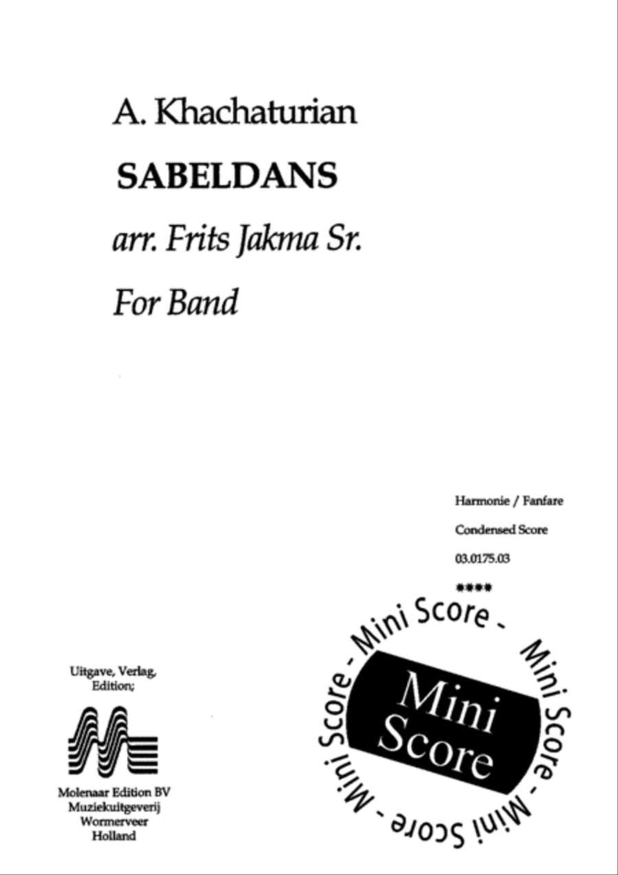 Sabeldans Concert Band scores gallery preview page 3