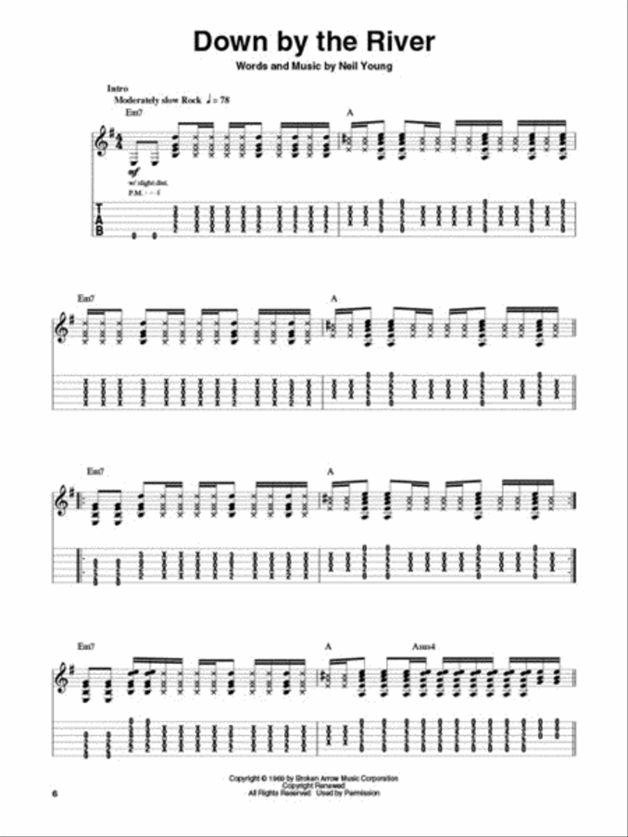 Neil Young Guitar Tablature scores gallery preview page 3