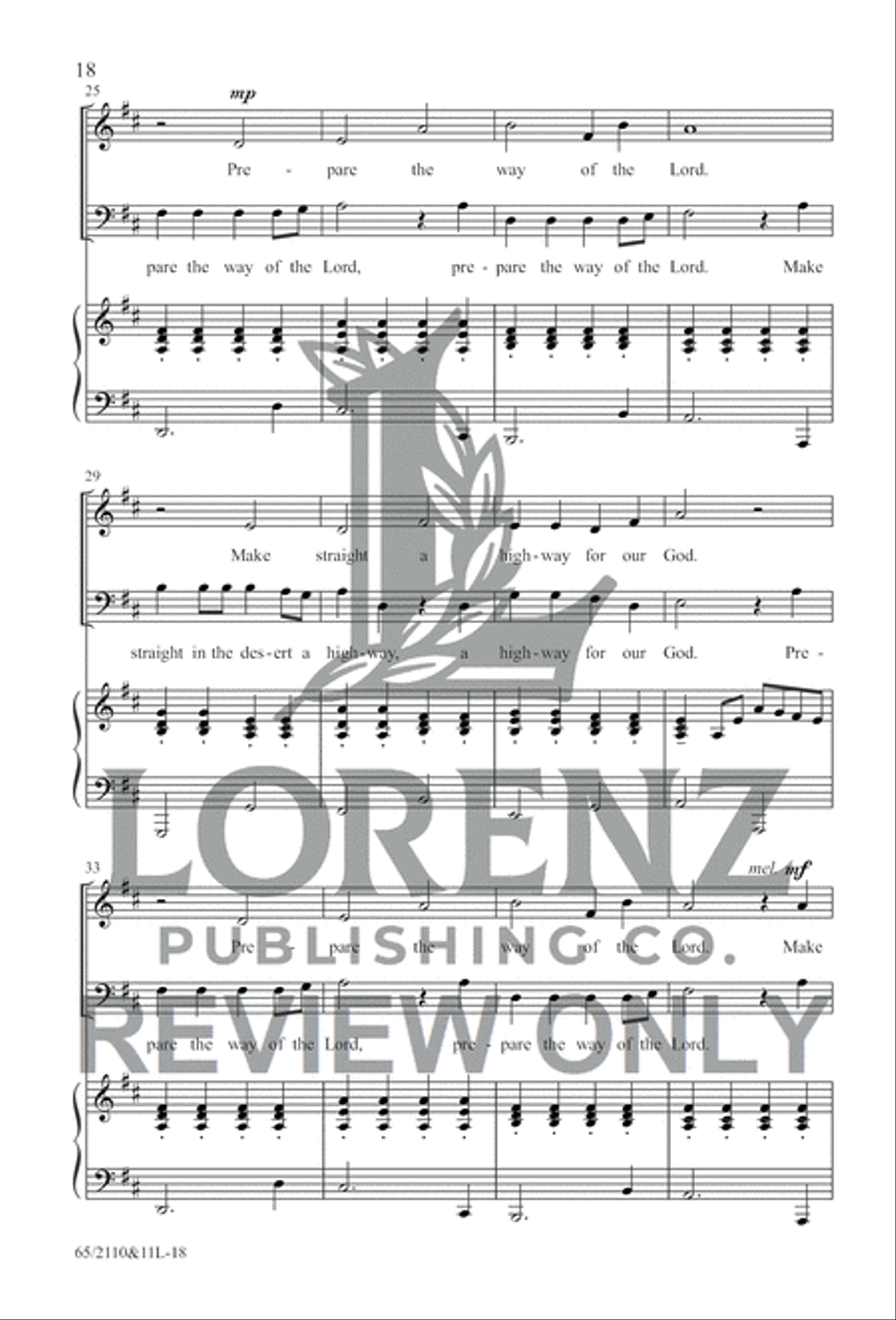 The Road to Bethlehem 4-Part scores gallery preview page 17