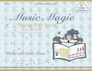 Book cover for Noona Comprehensive Music Magic Piano Playing with Sound Activity Workbook Pre-Primer