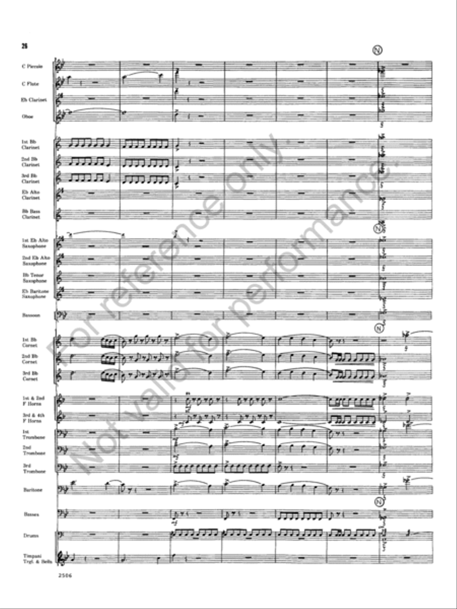 Armida Concert Band scores gallery preview page 26