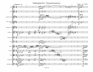 Sinfonietta No.1 (Transformations) for Orchestra