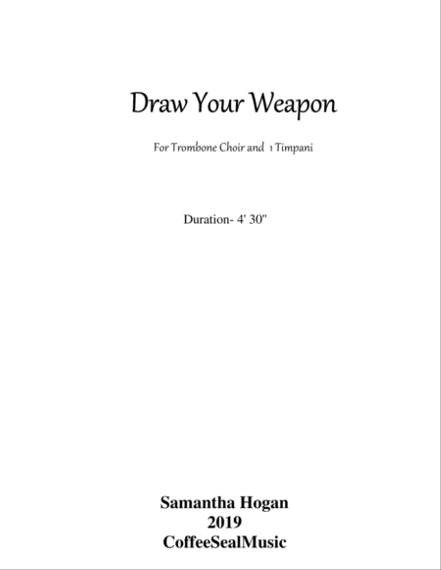 Draw Your Weapon Trombone scores gallery preview page 1