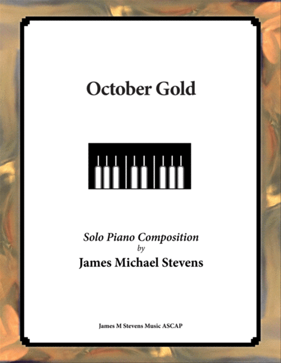 October Gold (Reflective Piano) Violin Solo scores gallery preview page 1