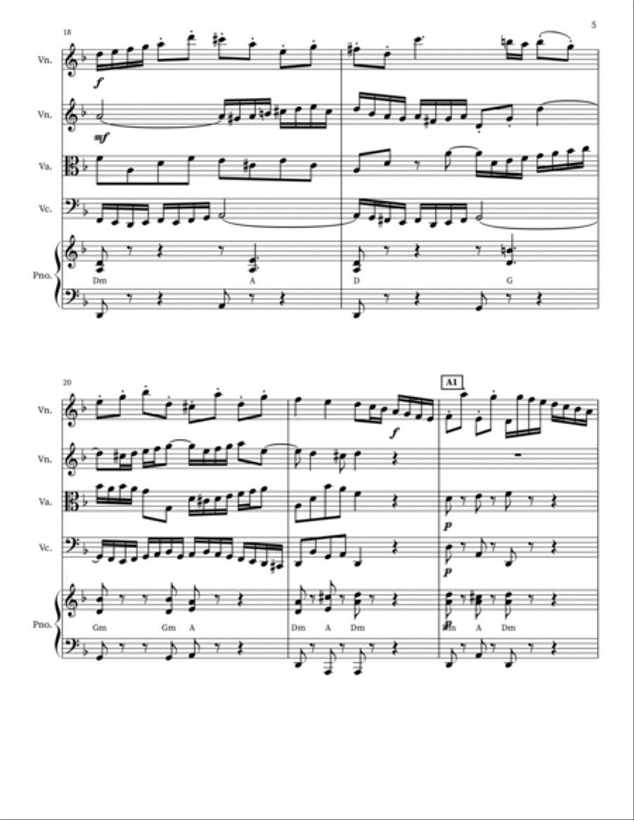 Double violin concerto BWV 1043 Violin Solo scores gallery preview page 5