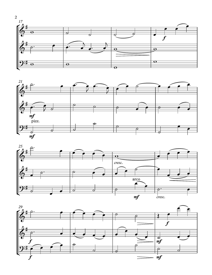 You Raise Me Up String Trio scores gallery preview page 2