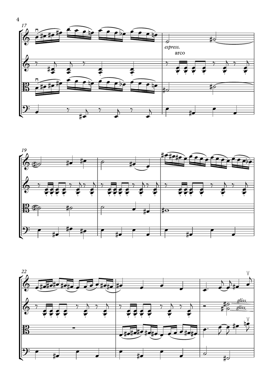 Theme From The Simpsons String Quartet scores gallery preview page 4