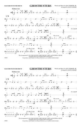 Ghostbusters: Bass Drum/Tenor Drum