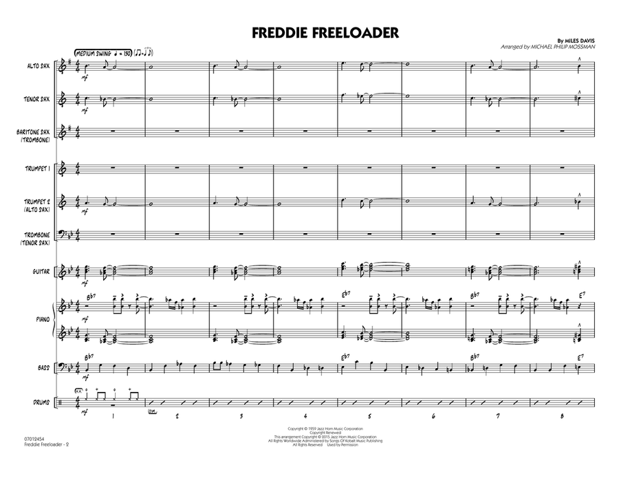 Freddie Freeloader - Full Score Jazz Ensemble scores gallery preview page 2