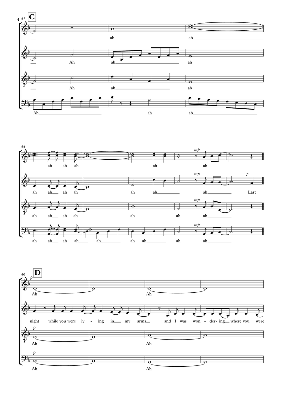 When Tomorrow Comes 4-Part scores gallery preview page 4