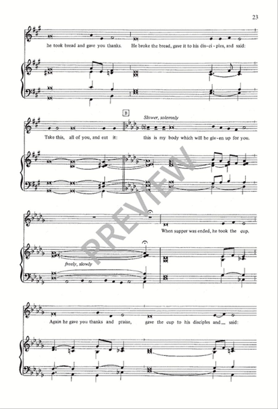 A Mass of Life 4-Part scores gallery preview page 23