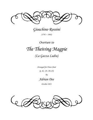 Book cover for The Thieving Magpie Overture (arr Flute Choir)