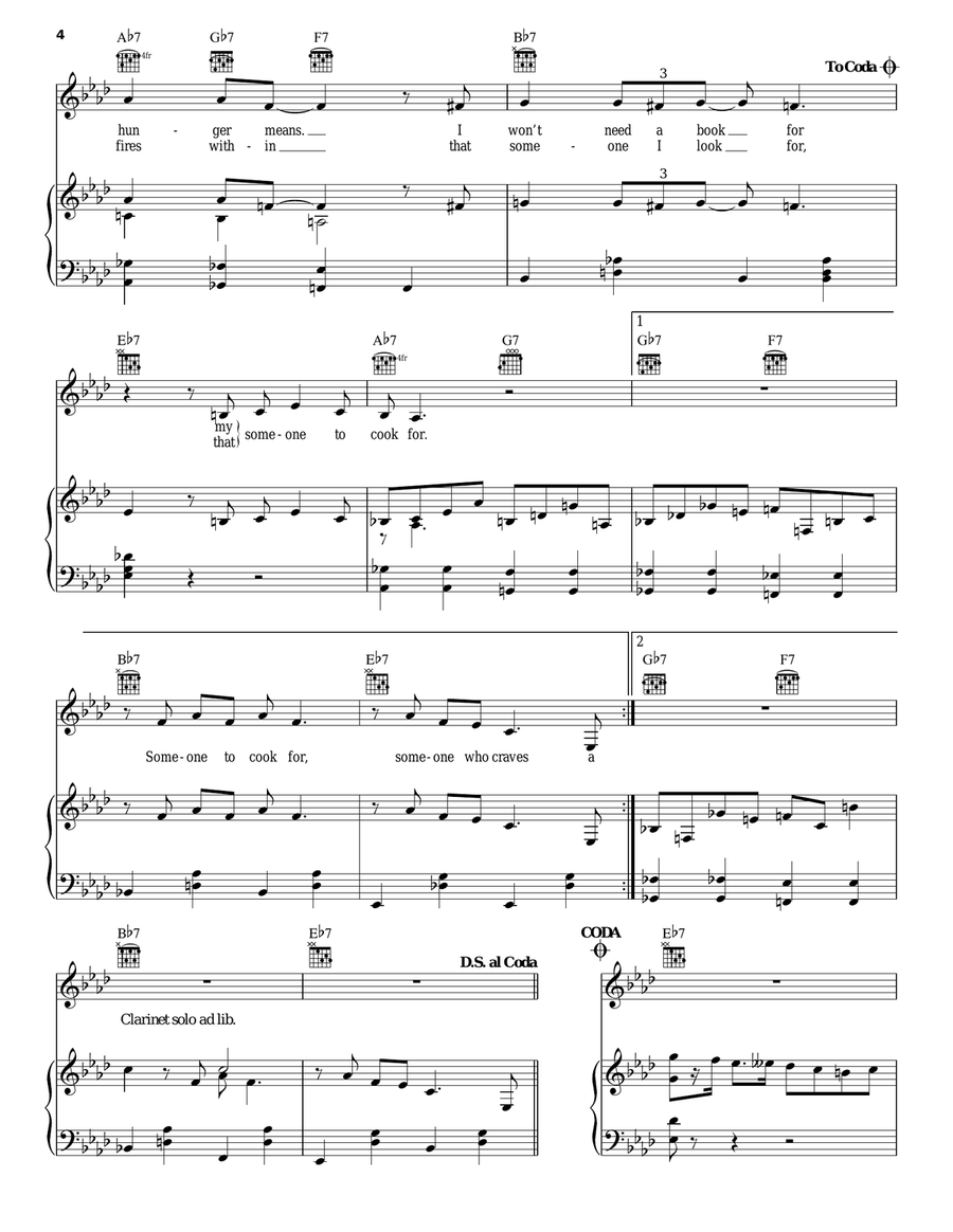 Someone To Cook For Someone To Cook For Piano, Vocal, Guitar scores gallery preview page 4