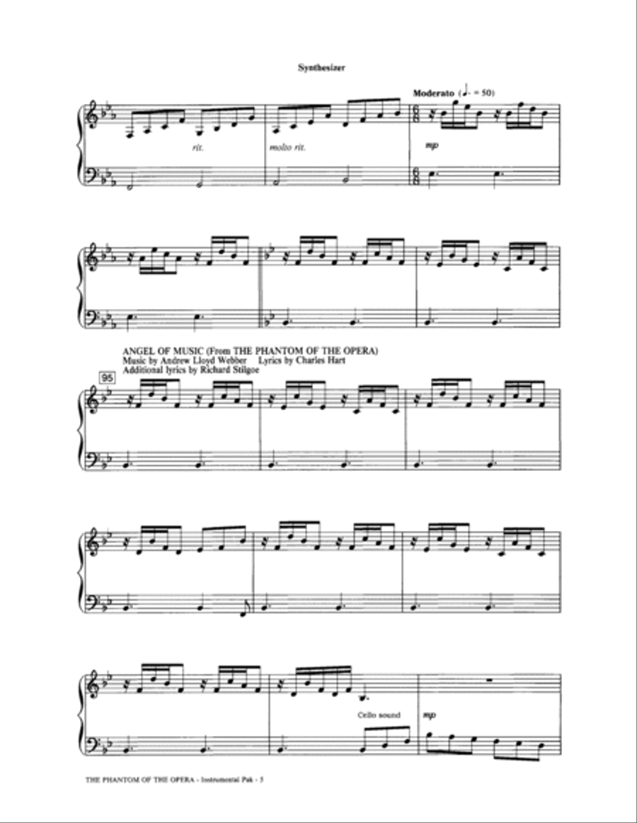 The Phantom Of The Opera (Medley) (arr. Ed Lojeski) - Synthesizer Choir scores gallery preview page 5