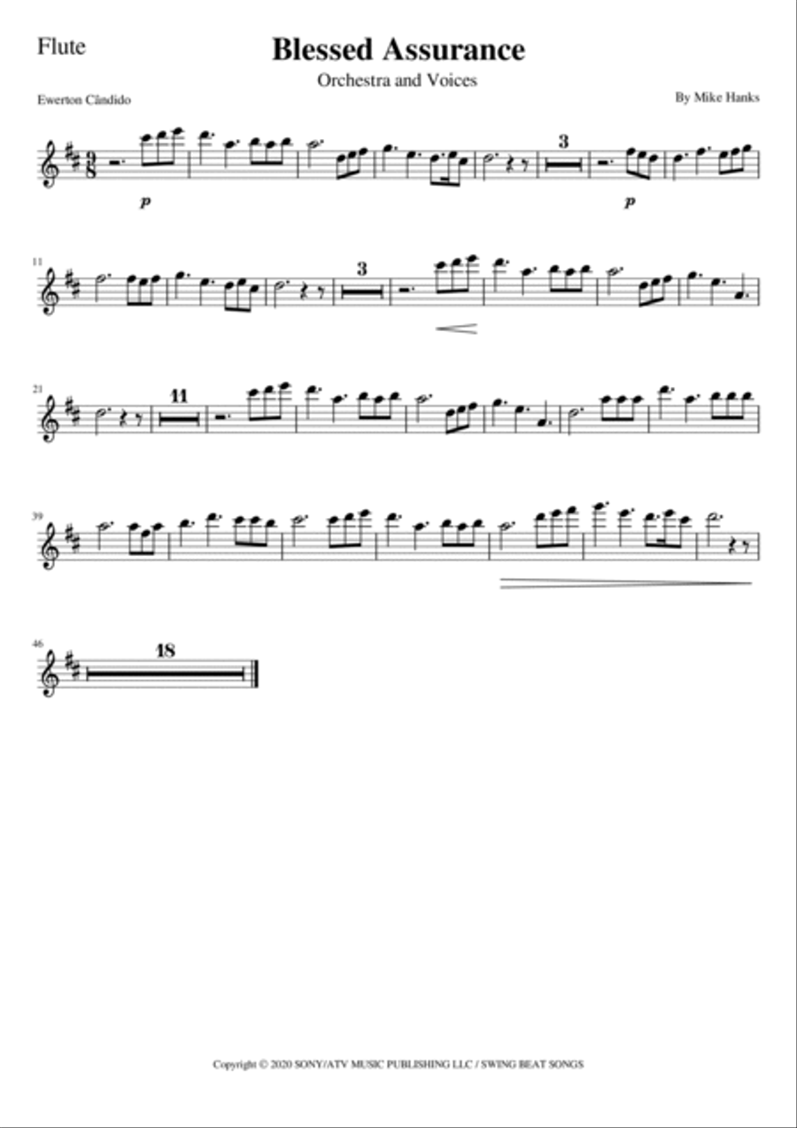 Blessed Assurance Choir scores gallery preview page 6