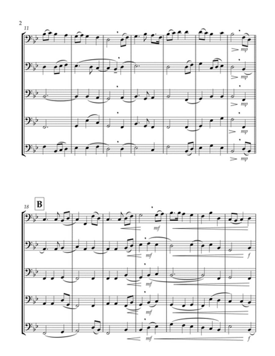 Thaxted (hymn tune based on excerpt from "Jupiter" from The Planets) (Bb) (Bassoon Quintet) image number null