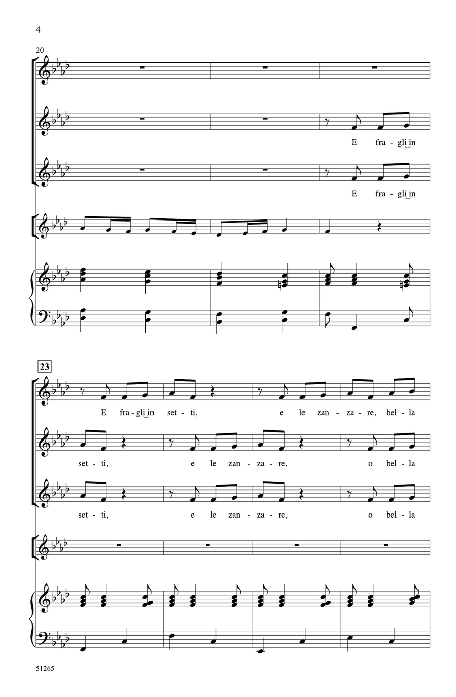 Bella Ciao Choir scores gallery preview page 3