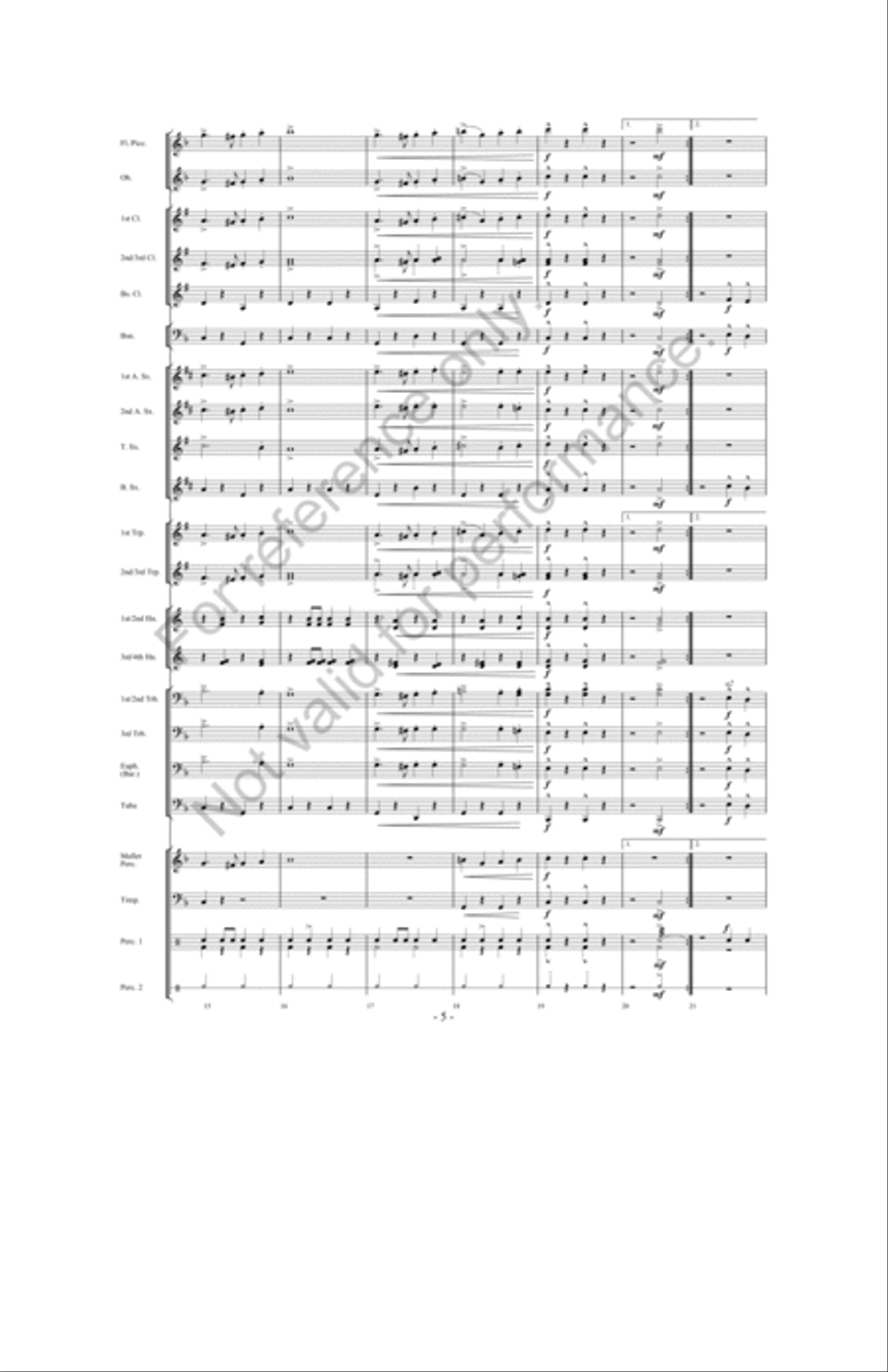 March Jubilee Concert Band scores gallery preview page 4
