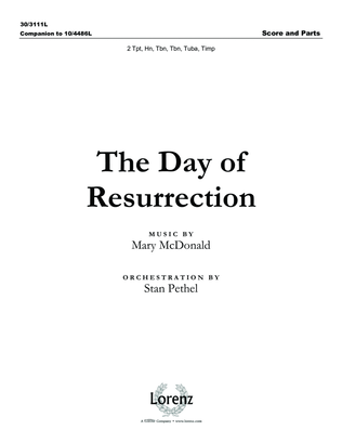 Book cover for The Day of Resurrection - Brass and Percussion Score and Parts