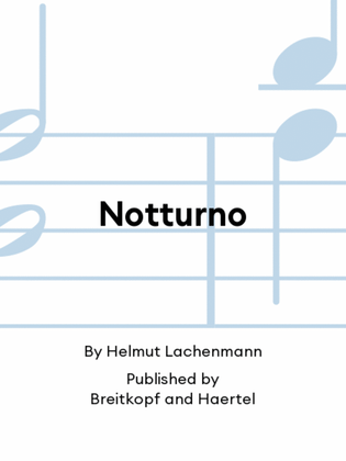 Book cover for Notturno