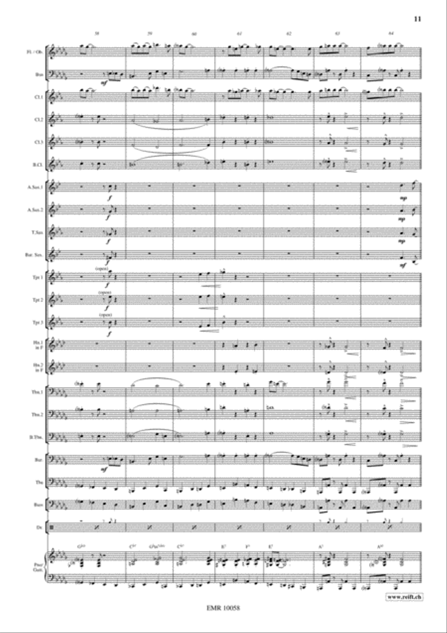 Stompin' At The Savoy Concert Band scores gallery preview page 12