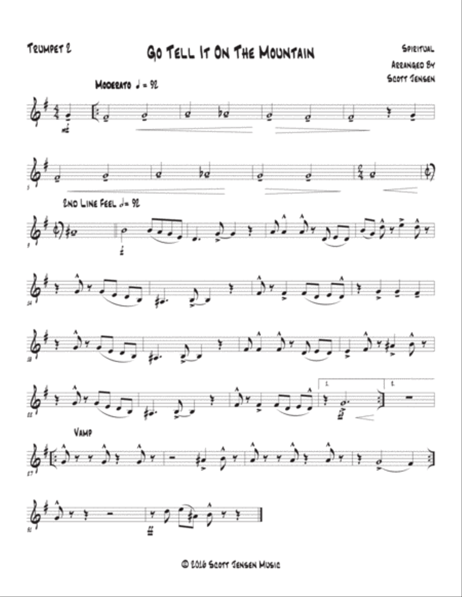 Go Tell It On The Mountain Brass Ensemble scores gallery preview page 6