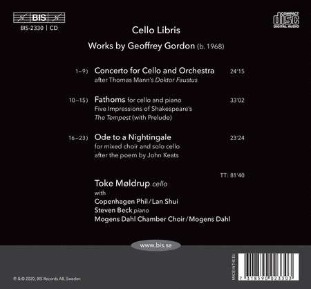 Cello Libris - Toke Moldrup Plays Cello Works by Geoffrey Gordon