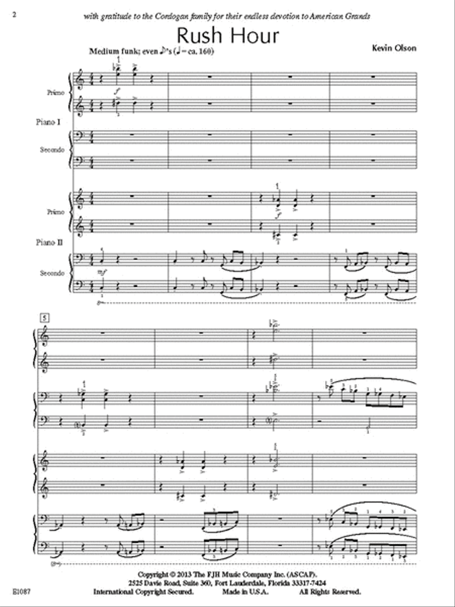 Rush Hour (NFMC) Piano Solo scores gallery preview page 3