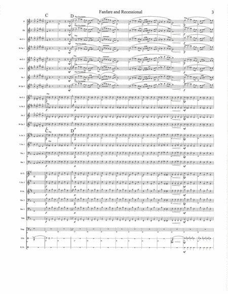 Fanfare and Recessional Flexband Score and Parts image number null