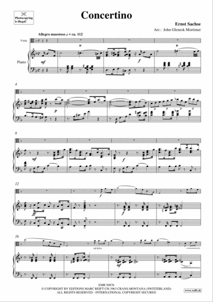 Concertino Piano Accompaniment scores gallery preview page 4