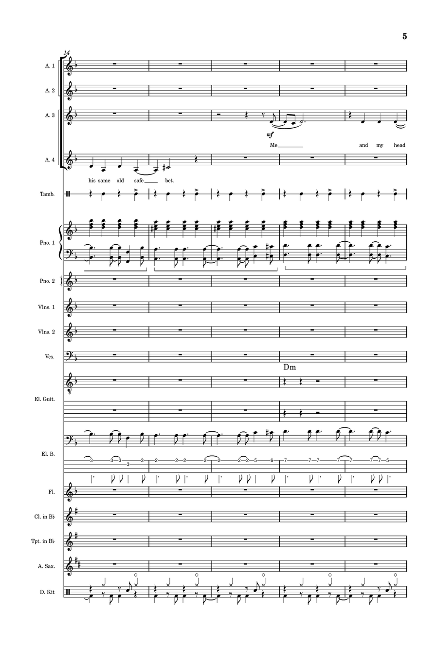 Back To Black Choir scores gallery preview page 5