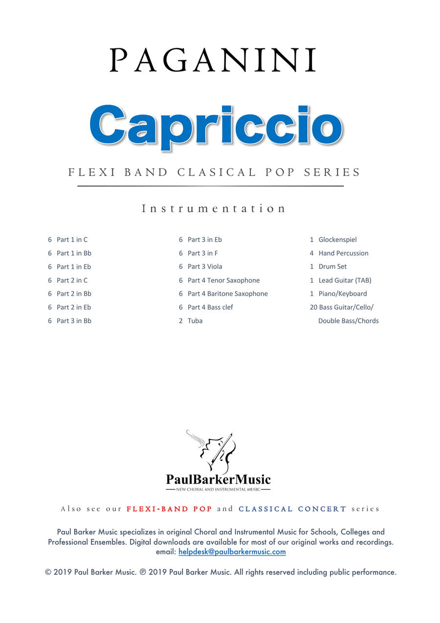 Capriccio (Flexible Instrumentation) Concert Band scores gallery preview page 2