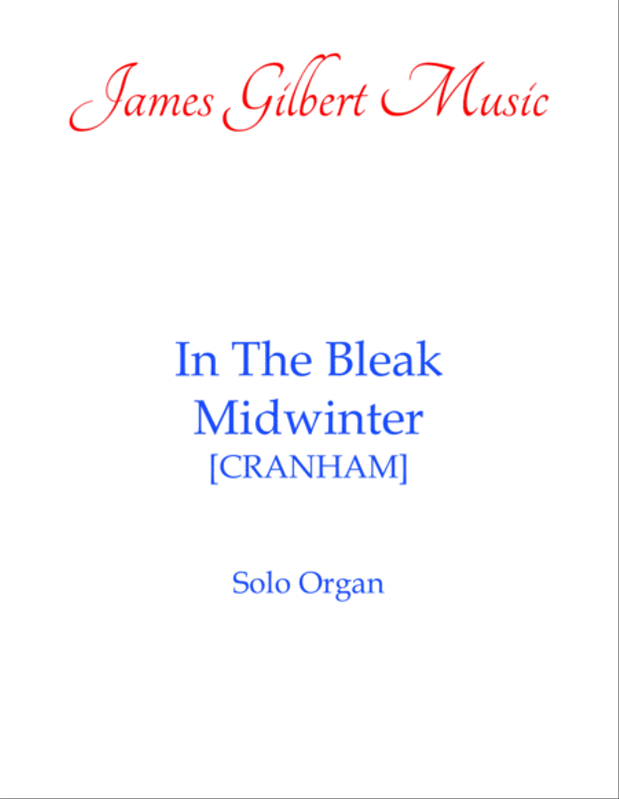 In The Bleak Midwinter Organ Solo scores gallery preview page 1