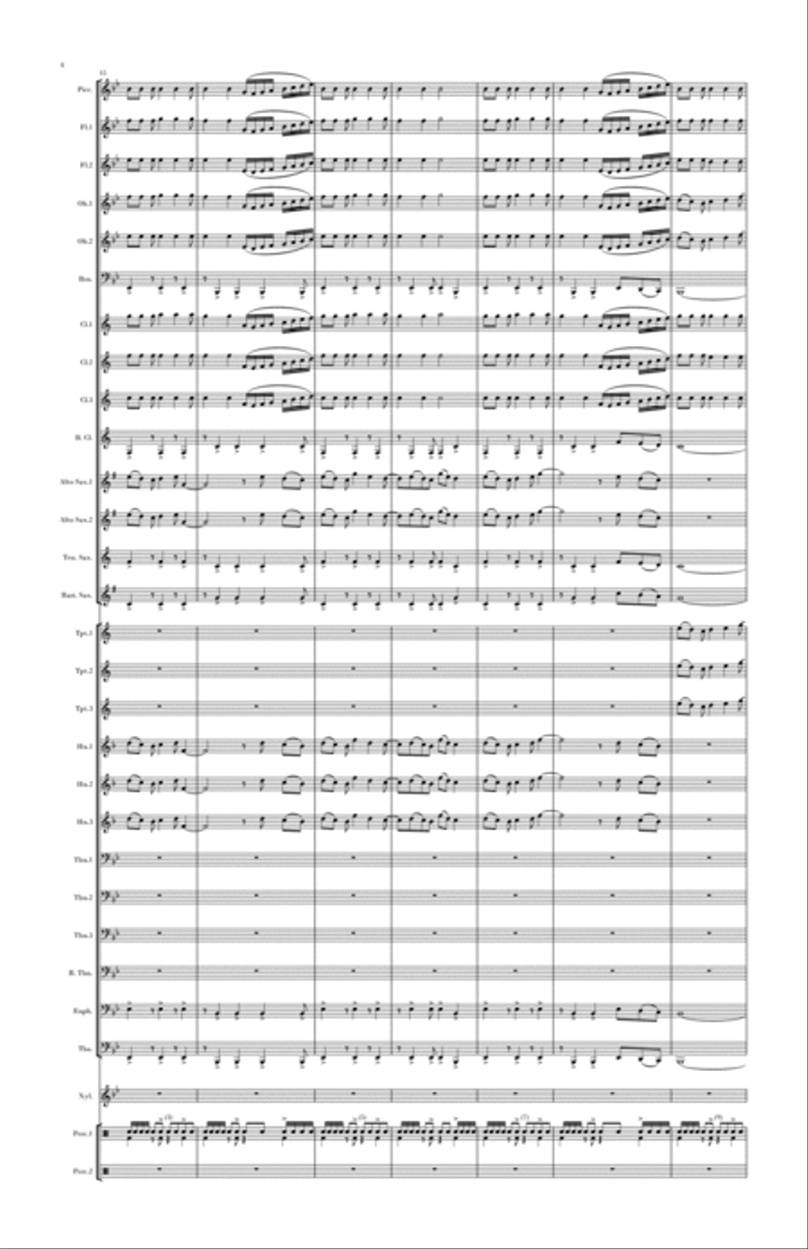 A New Day A New Day Concert Band scores gallery preview page 4