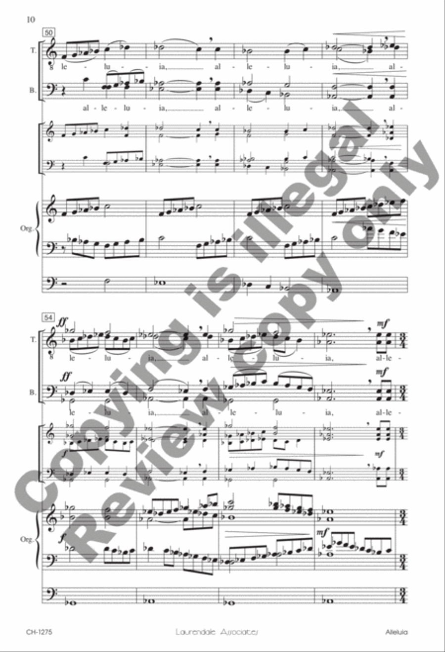 Alleluia (Choral Score) image number null