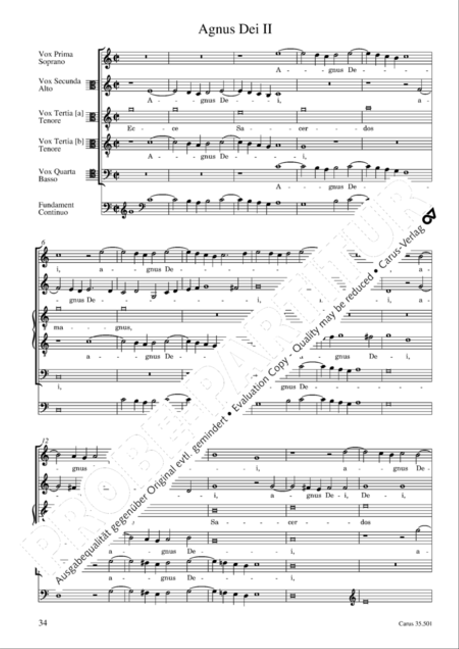 Palestrina: Masses and individual movements Score scores gallery preview page 49