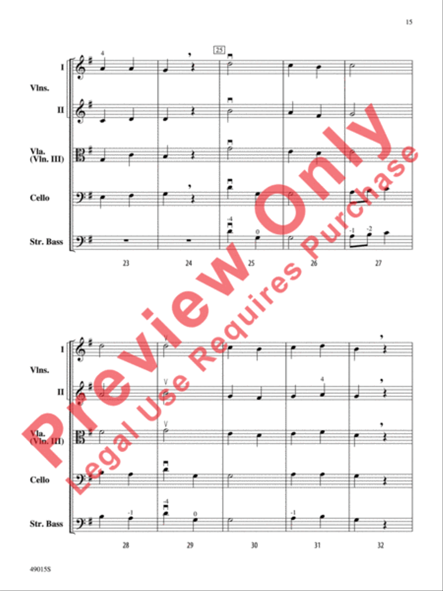 Petite Suite Française String Orchestra scores gallery preview page 16