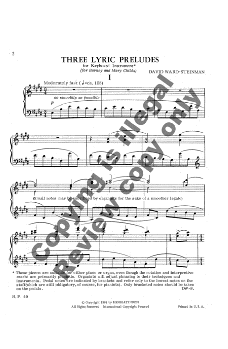 Three Lyric Preludes Three Lyric Preludes Piano Solo scores gallery preview page 8