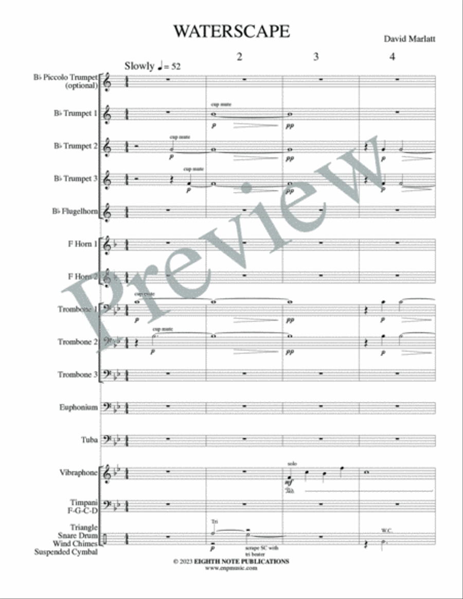 Waterscape Waterscape Small Ensemble scores gallery preview page 3