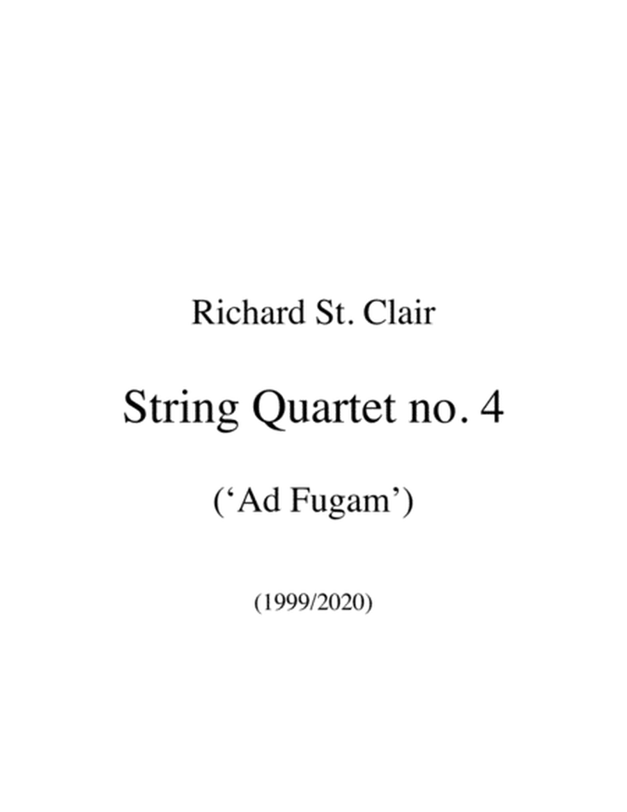 String Quartet no. 4 ('Ad Fugam') SCORE ONLY image number null